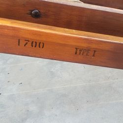 20 Ft Vintage Wood Extension Ladder - Type I Industrial