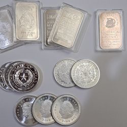 Silver Ounce, Rounds Bars