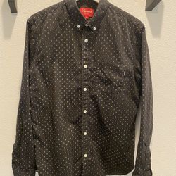 Supreme Diamonds Button Up Shirt M Black