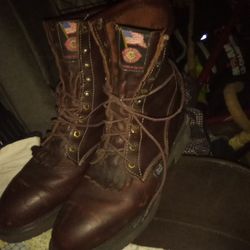JUSTIN  Original Boots Size9D Men's Worn 3x