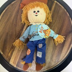 Vintage Russ Ragdoll Roy Scarecrow 13 Inch Plush