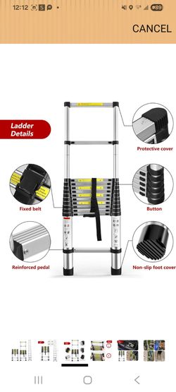 12.5 FT Telescoping Ladders Heavy Duty