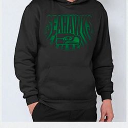 NFL Seattle Seahawks Pullover Hoodie for Men, Officially Licensed NFL Apparel, L