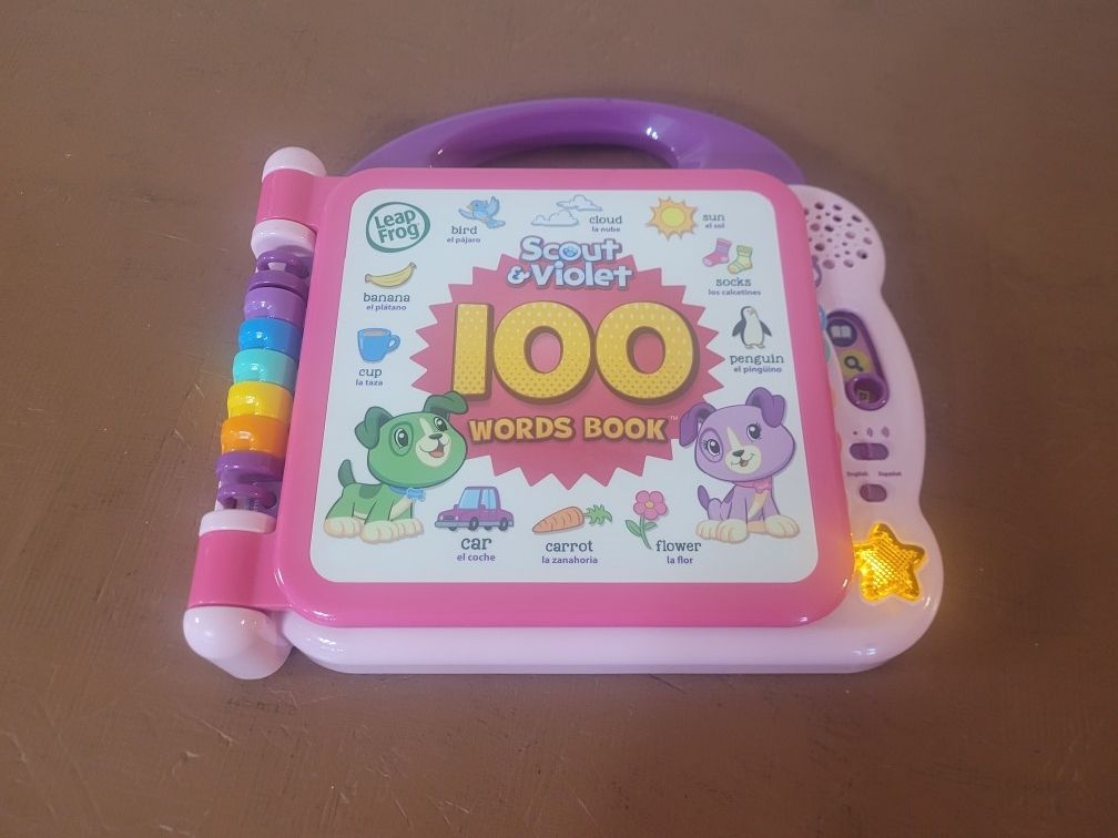 Leap Frog Scout And Violet 100 Words Book -- Bilingual-- English And Spanish
