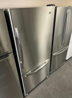 Stainless Steel Bottom Freezer Refrigerator