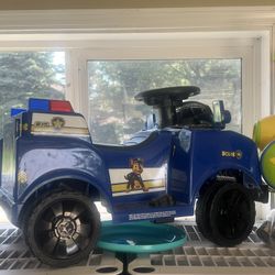 Paw Patrol Chase Motorized Riding Car