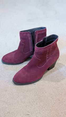 Market & Spruce Caia Heeled Suede Booties – $30