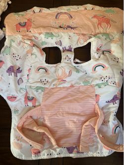 Grocery cart seat cover