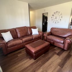 Leather Couch Set