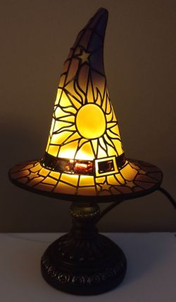 Resin Witch Hat USB Night Light