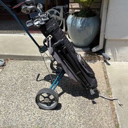 Golf Set With Bag And Cart