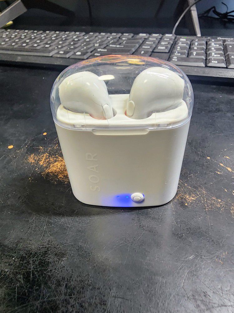 SOAR Premium True Wireless Earbuds Bluetooth in-Ear Headphones White - READ