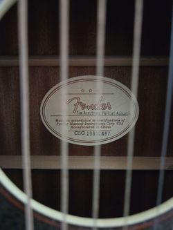 Fender electric acoustic guitar