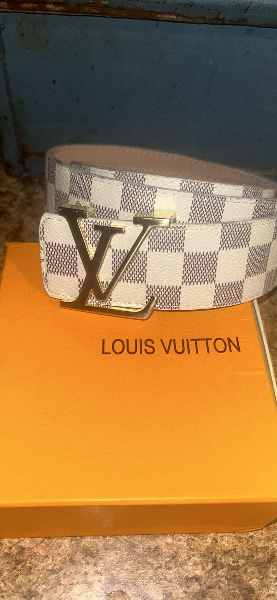 Louis Vuitton Belt White
