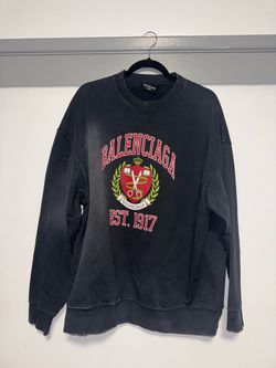 Balenciaga Est. 1917 Crest Crewneck Sweatshirt XL