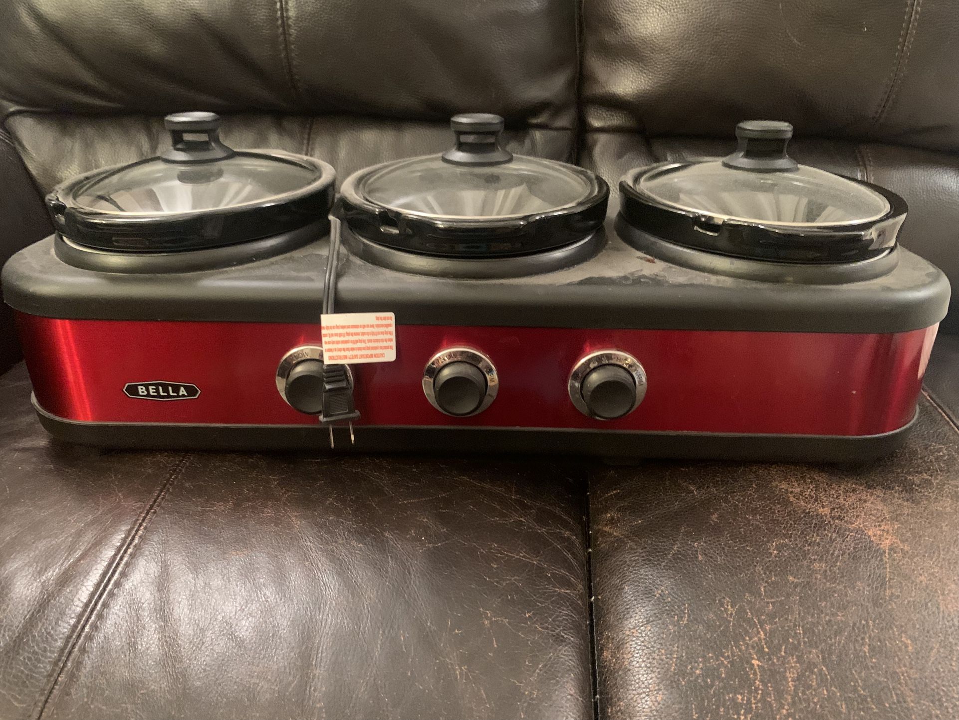 Bella 3 Pot Slow Cooker