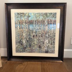 38 X 38 Framed Artwork - Carmen Dolce - Like New