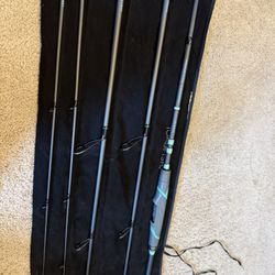 Toadfish 6’8” Med/Med Light Travel Spinning Rod W/ Rod Tube