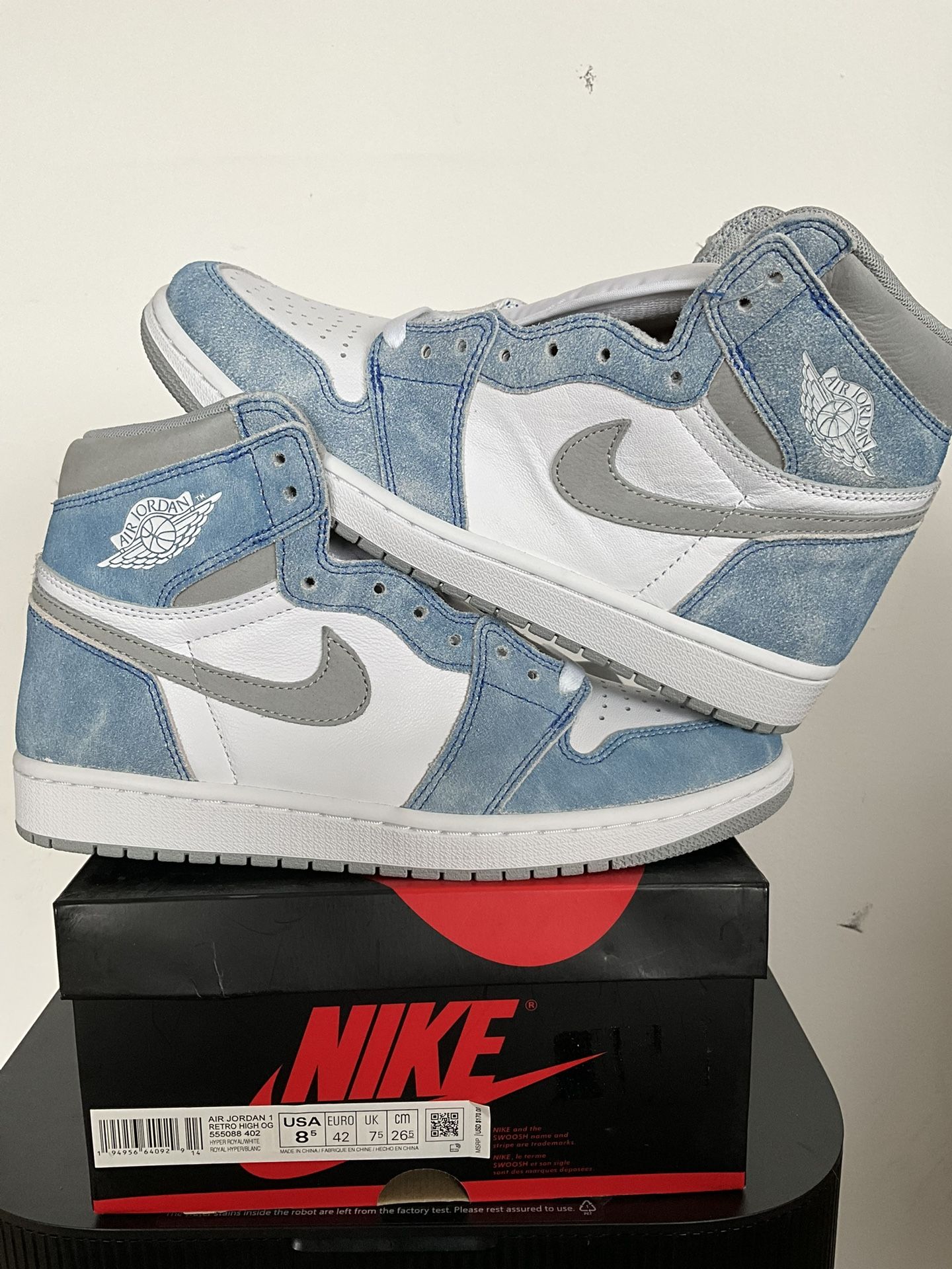 Jordan 1 Hi OG Hyper Royal Sz 8.5