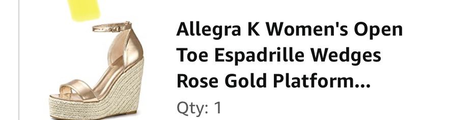 Rose gold Platforms Size 10