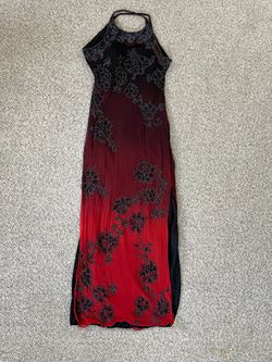Ombré Beaded Long Dress