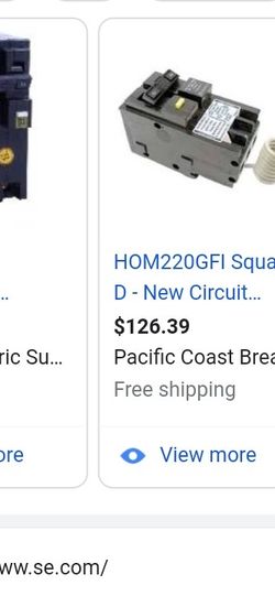 Square D Breaker #HOM220CFI $80 OR BEST OFFER