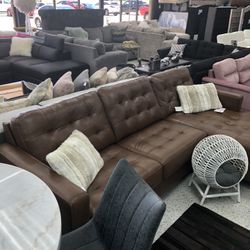 Leather Sectional 