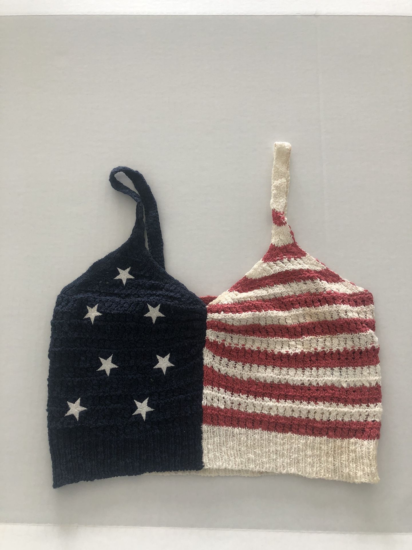 Women’s American Eagle Crochet Flag Top Size Small