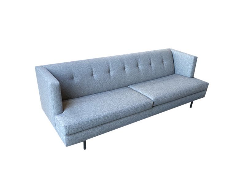 CB2 Avec 2-Seater Light Gray Sofa