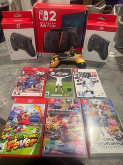 Nintendo Switch 2 Bundle with Games and Controllers