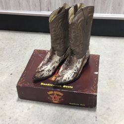 Los Altos Mens Boots w/ Cobra Head Size 12