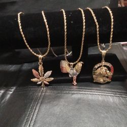 Gold Laminate Chains  Man 