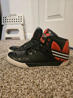 Adidas Originals High-Top Sneakers Black Red