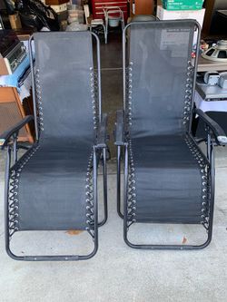 Two used folding chairs for both