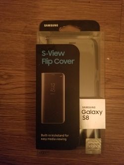 Galaxy S8 S-View Flip Cover, Black