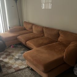Medium sized orange sectional