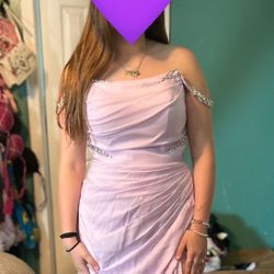 Lavender Corset Style Evening/prom Dress