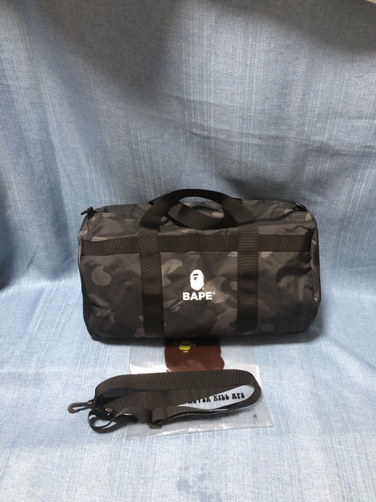 Bape Black Camo Duffel Bag