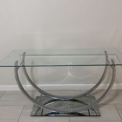 Silver Console Table