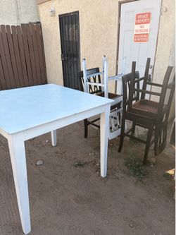 Table and chairs