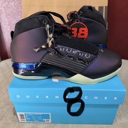 MENS SIZE 8 NIKE JORDAN DB 17 RETRO LOW DOERNBECHER ZACH RUMBAUGH