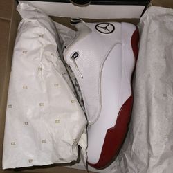 White Leather Jordan’s 