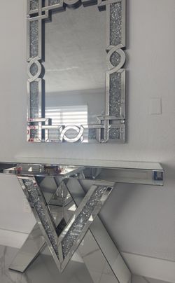 Mesas De Sala Con Espejo De Pared