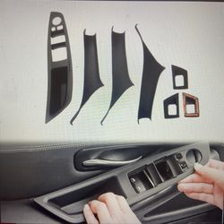 Handle Trim Grab Cover Fit For BMW 5 Series F10/F11 520,523,525,528,530,(contact info removed)-2016 (Black)