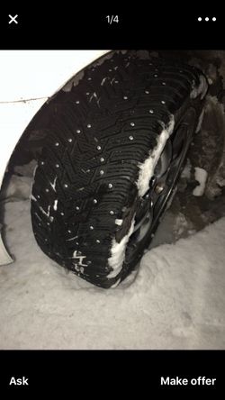 Studded snow tires 245/45R18