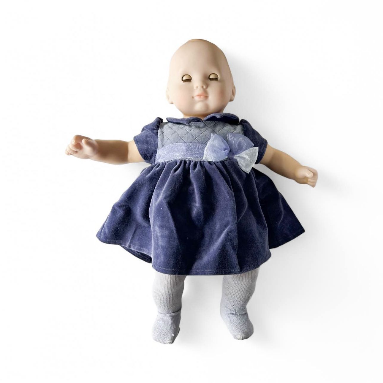 Vintage American Girl Bitty Baby Doll 90s Pleasant Company Pre Mattel Incl Dress + Tights