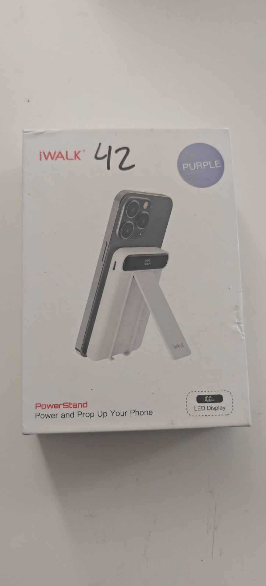 Brand new iWALK MAG‑X Magnetic Portable Charger, still sealed in the box. This slim, lightweight power bank snaps directly onto the back of MagSafe‑co