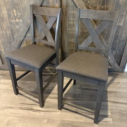 Ashley Furniture back counter height bar stools (set of 2) 