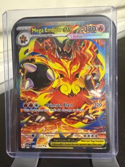 Mega Emboar Ascended Heroes SIR Pokemon Card NM
