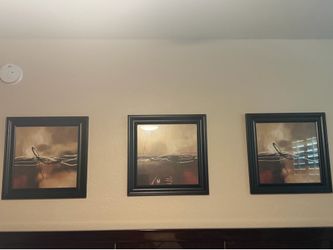 Modern 3-Piece Framed Abstract Wall Art Set